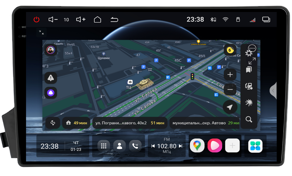 Магнитола для Renault Duster 2010-2015, Nissan Terrano 2014+ - Redpower 85093 PRO/PROmax ТОП звук, 2K QLED, Android 14, CarPlay, 4G SIM-слот