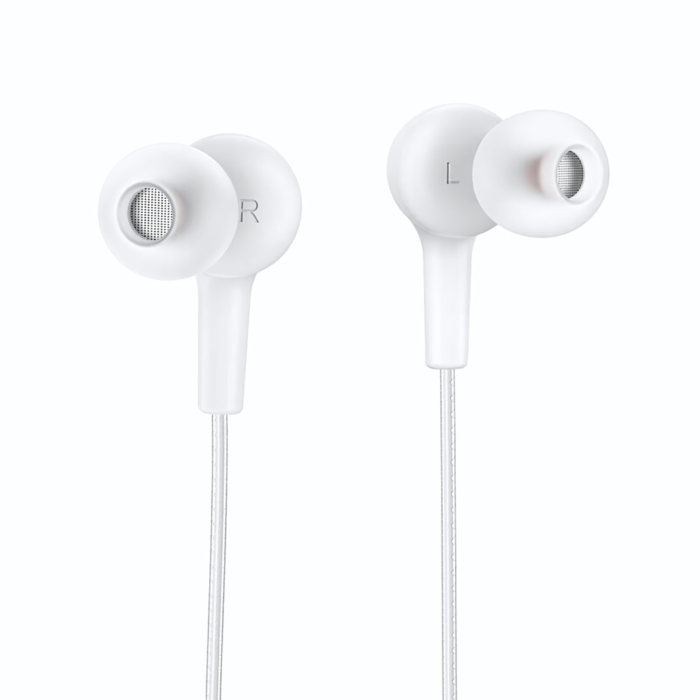 Гарнитура HOCO M78, вакуумные, разъем Jack, кабель 1.2 м White