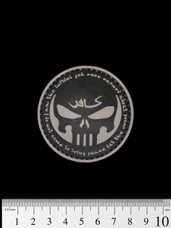 Шеврон Punisher Infidel PVC. Чёрный