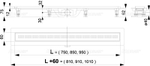 Душевой лоток AlcaPlast APZ9-550M Simple