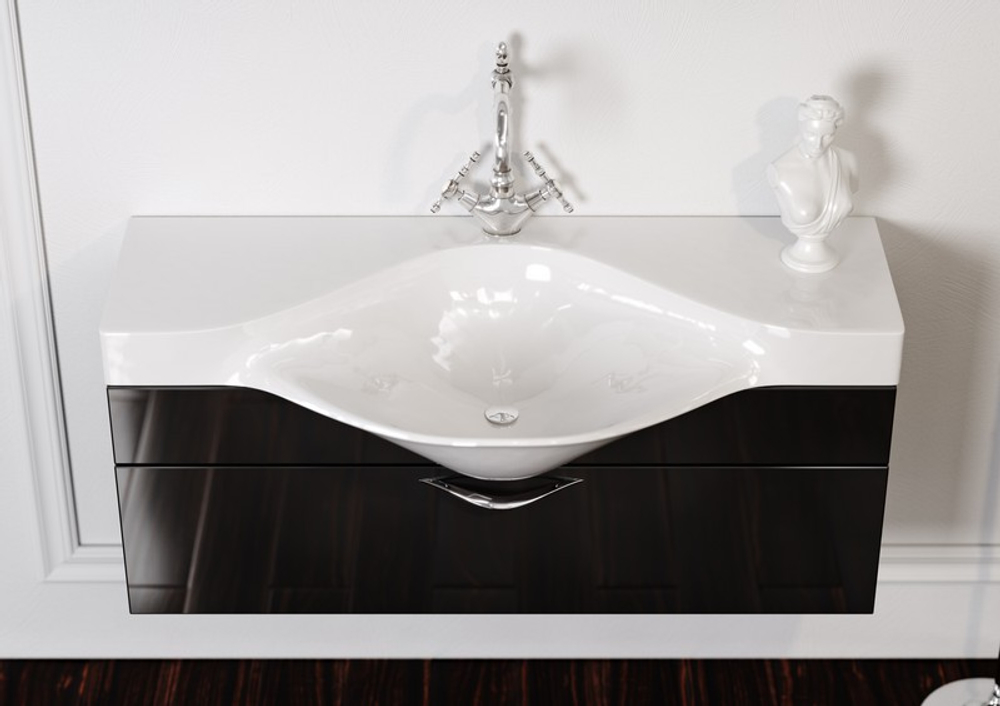 Мебель для ванной Aqwella Broadway 110 цвет черный Brw.01.10/00