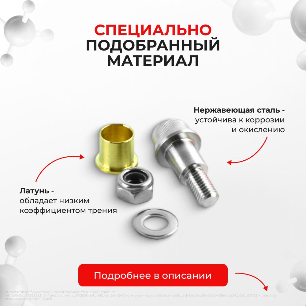 Ремкомплект (втулки) петель дверей Volvo XC70 (III) (2 петли, RPD4-2) 2008-2013