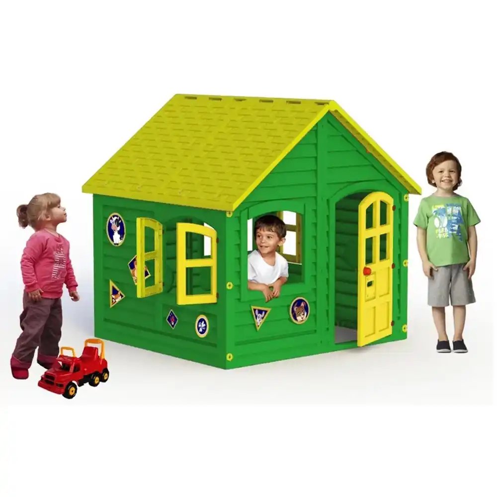 Детский домик LKids зелено-желтый