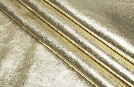 Кожа хром Элиста, 1,0-1,2 мм, светлое золото