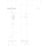 Душевая система WONZON & WOGHAND, Брашированное золото (WW-AE33110-BG)