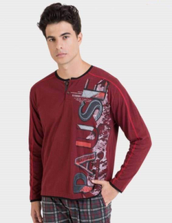 Пижама мужская Massana M11 Deep Red-Vigor P701301 фото