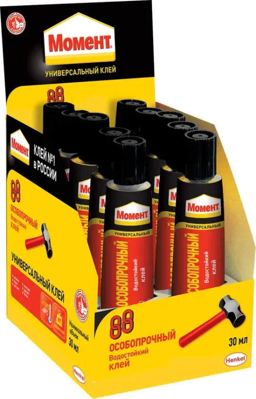 Клей универсальный контактный Момент 88 125 мл. в шоу-боксе