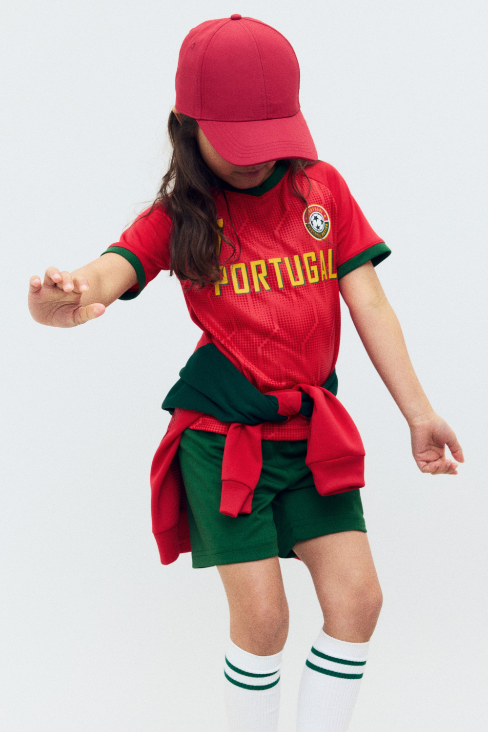 H&M Комплект из шортов и футболки, красный