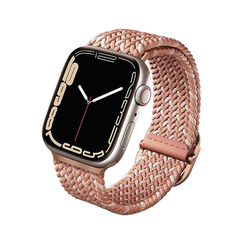 Ремешок Uniq ASPEN Design Strap Braided для Apple Watch 38-40-41 мм (41MM-ASPDECPNK) розовый