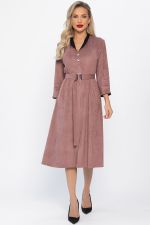 Платье замшевое Дарьяна НЬЮ (пыльная роза) П14651-18М LT Collection