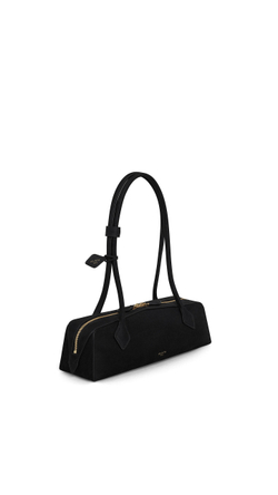 ALAÏA СУМКА LE TECKEL ИЗ НАТУРАЛЬНОЙ КОЖИ, ЧЕРНЫЙ/ЗОЛОТОЙ