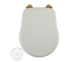 Сиденья для унитаза Migliore Bella 24688 с микролифтом, цвет: белый/золото