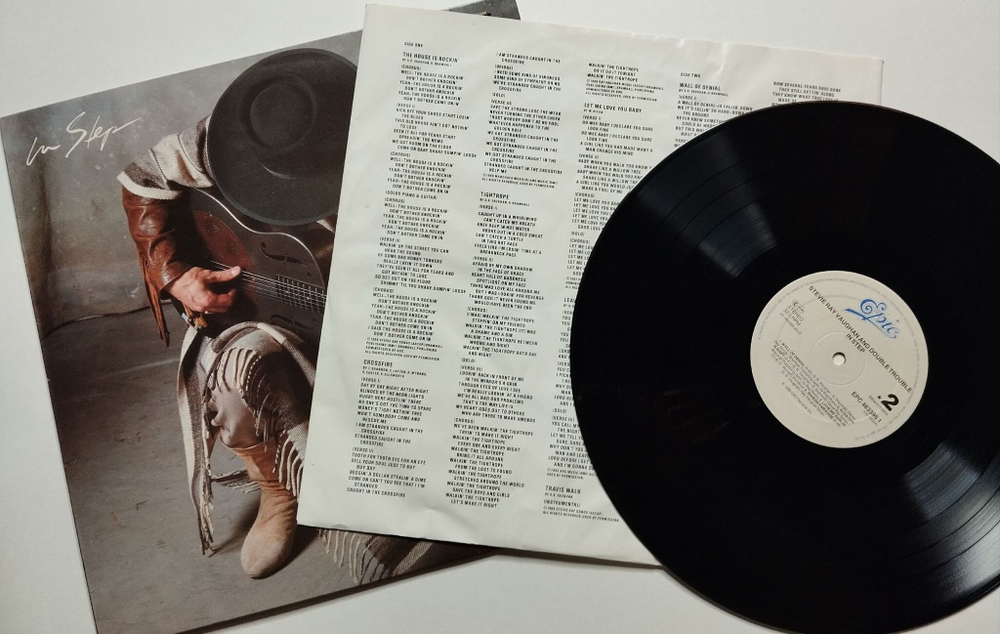Винтажная виниловая пластинка LP Stevie Ray Vaughan And Double Trouble In Step (Holland 1989)