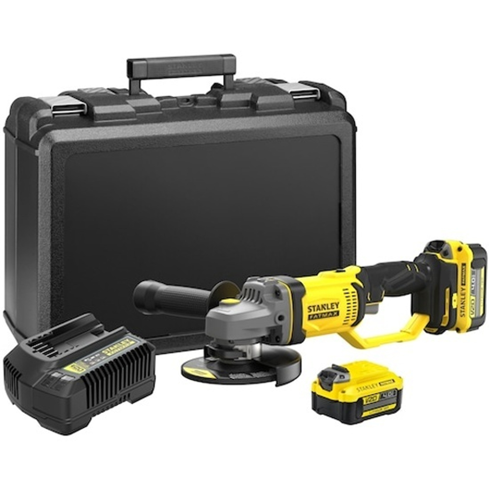 Машина углошлифовальная аккумуляторная STANLEY SFMCG400M2K-QW