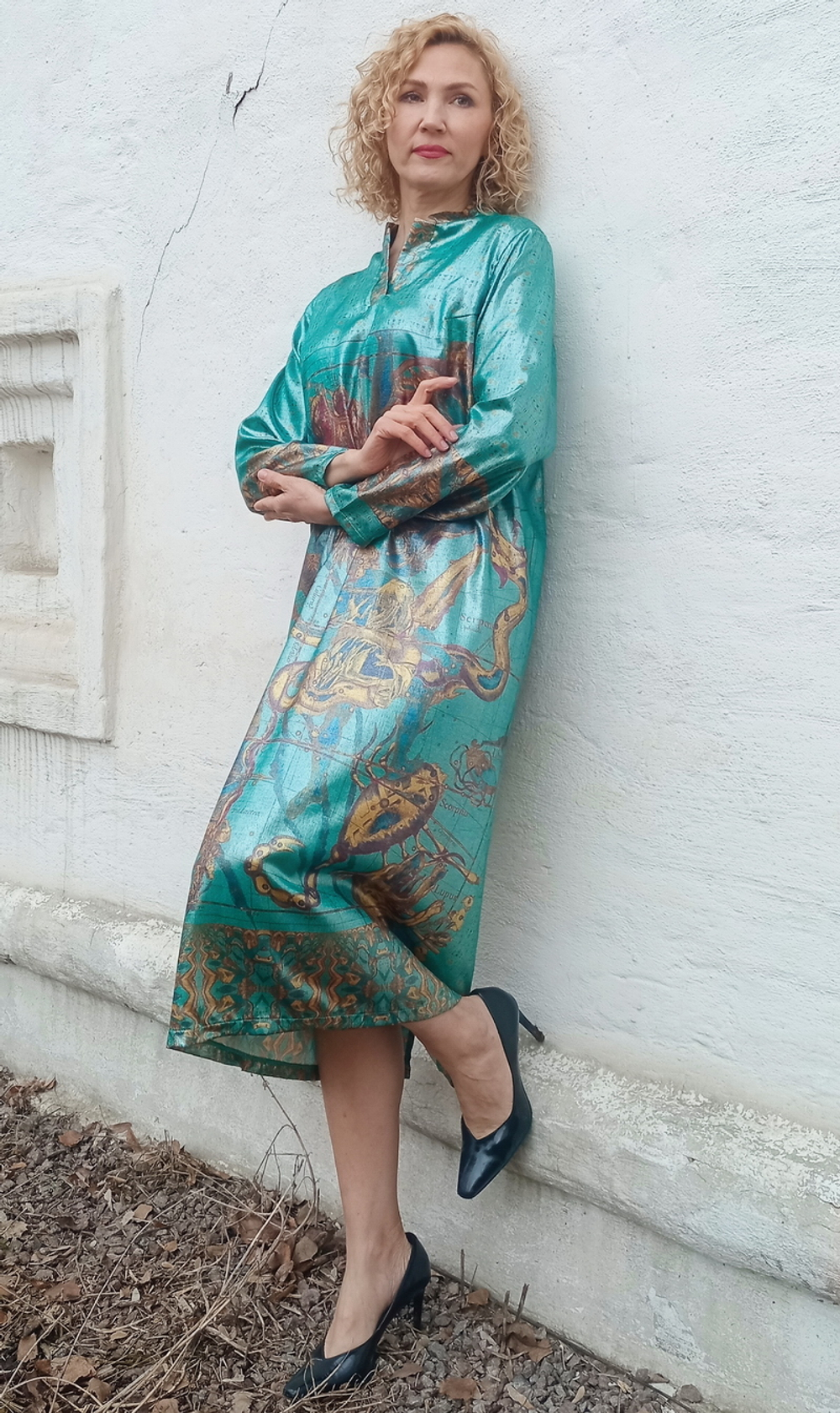 Платье «Созвездия», по мотивам карт из атласа звездного неба Globi coelestis