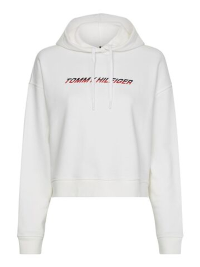 Женская теннисная куртка Tommy Hilfiger Regular Graphic Hood - White