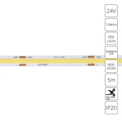 Светодиодная лента 24V 10W/m 6000К 5м Arte Lamp LANE