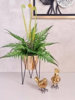 Кашпо металлическое на ножках 19*15,5 см