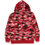 A Bathing Ape Palm Tree Camo Relaxed Fit Shark Full Zip Худи