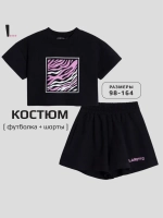 Костюм для девочки, футболка и шорты