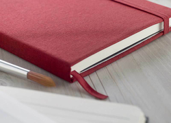 Блокнот А5 FABRIC NOTE красный