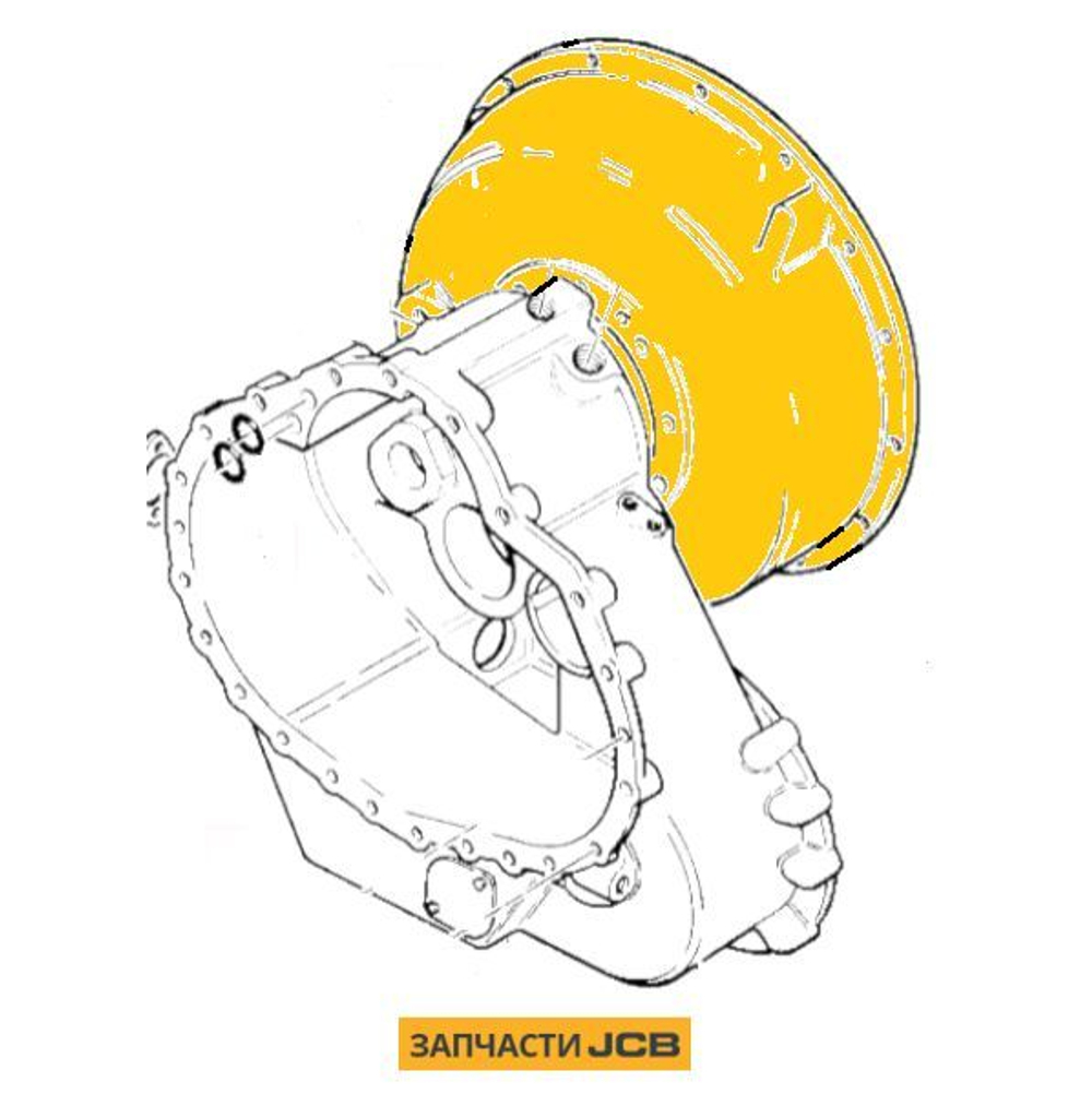 Кожух корпуса КПП JCB 445/36202
