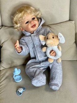 Кукла Реборн виниловая 55см в пакете (FA-012FVA)