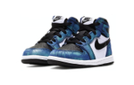 Baby Jordan Air Jordan 1 High OG “Tie-Dye” tie-dye non-slip shock absorption high-top basketball toddler shoes white and blue