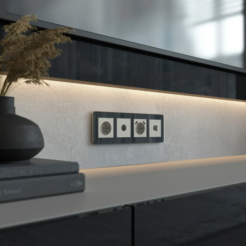 Розетка Ethernet RJ-45 (дымчатый) W1281004