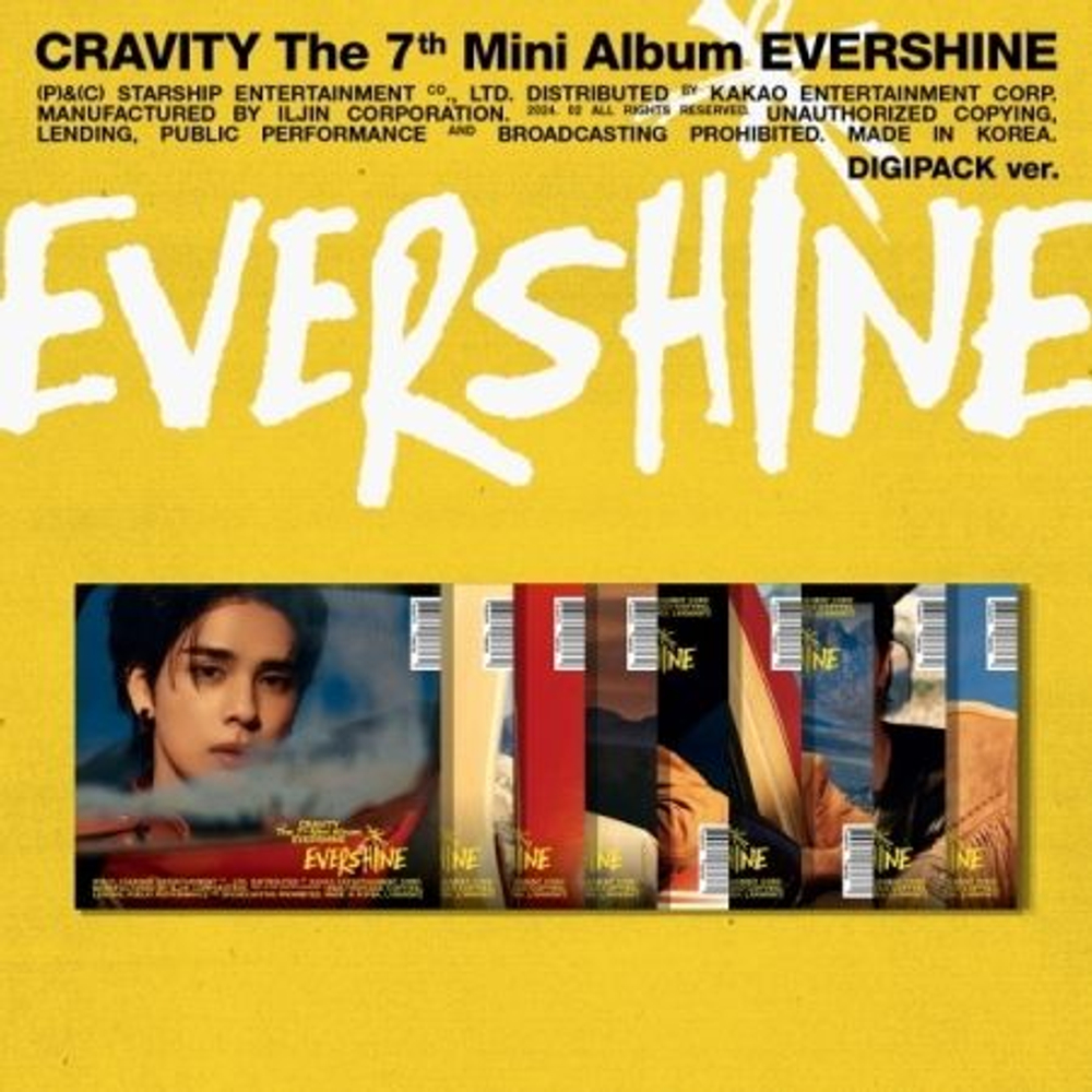 Альбом CRAVITY - EVERSHINE 7th Mini Album DIGIPACK RANDOM Version