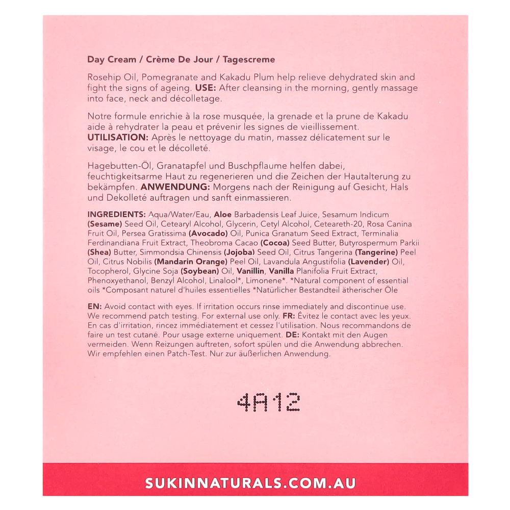 Sukin, увлажняющий дневной крем, шиповник, 120 мл (4,06 жидк. унции)