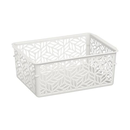 Корзинка д/хранения IDILAND Linden 1,4л 19х14х7,5см светло-серый ПП