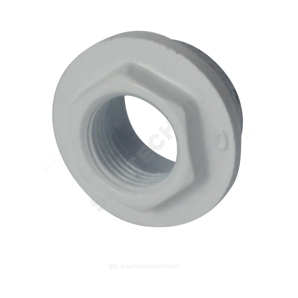 Заглушка (пробка) проходная 1"x3/4" правая резьба для алюминиевых и биметаллических радиаторов с прокладкой Ogint