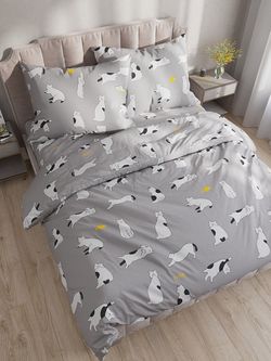 Постельное белье поплин Сказка "Локи" 1,5-сп Наволочка 50х70 см 1 шт Простынь 150x215 см Пододеяльник 145x215 см