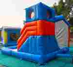 Надувная водная горка «Звезда» с бассейном, 5*4,5*3,5 м