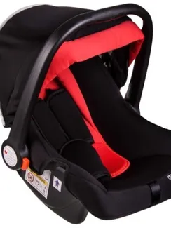 Автокресло детское 0+ гр Skyway Егоза (0-13 кг/ 0-1 лет) Черно-красное, S02801017