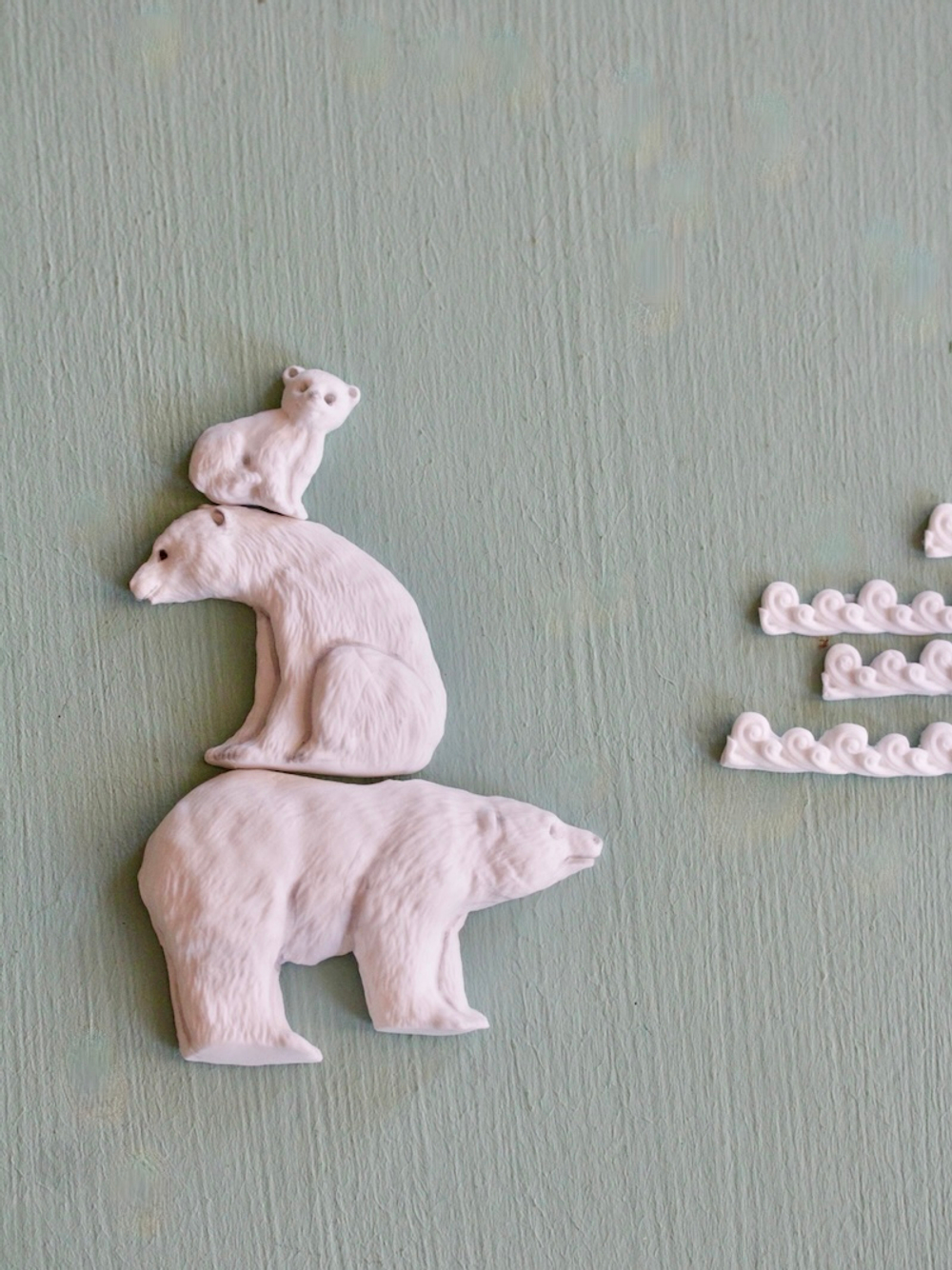 Вайнер для лепки декора Белые медведи, Умка