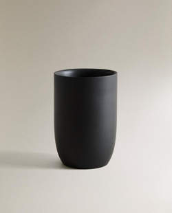 ZARA HOME СТАКАН ДЛЯ ЗУБНЫХ ЩЕТОК ИЗ СМОЛЫ, ЧЕРНЫЙ