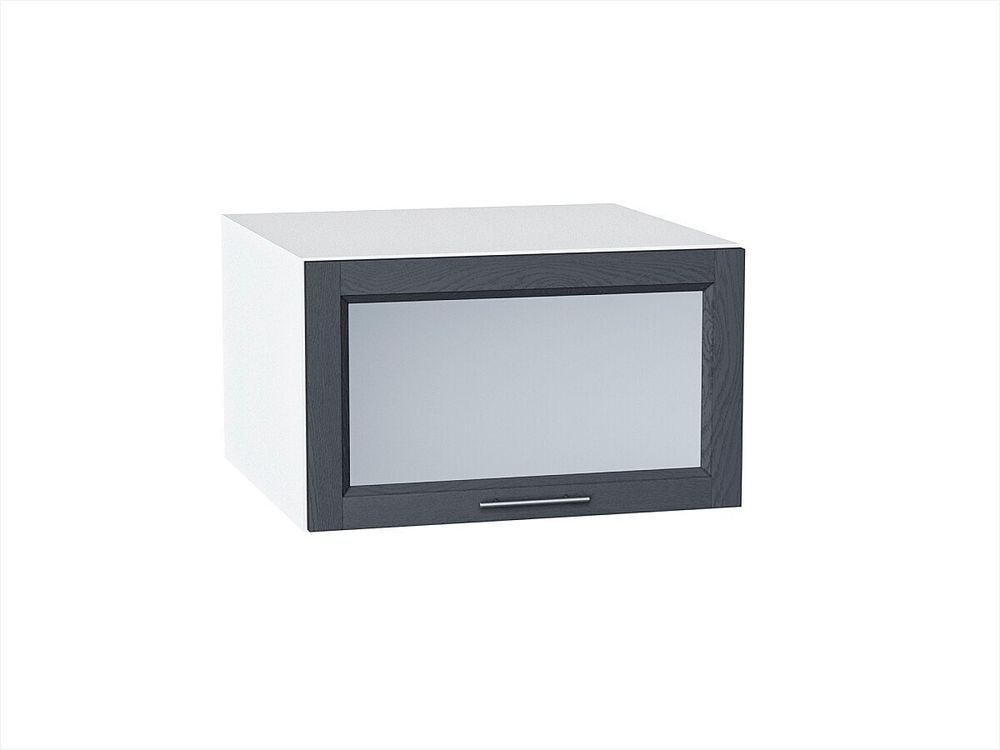 Шкаф верхний горизонтальный остекленный глубокий Сканди