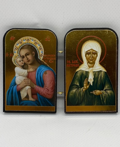 Складень «Взыскание погибшим и Блаженная Матрона Московская»