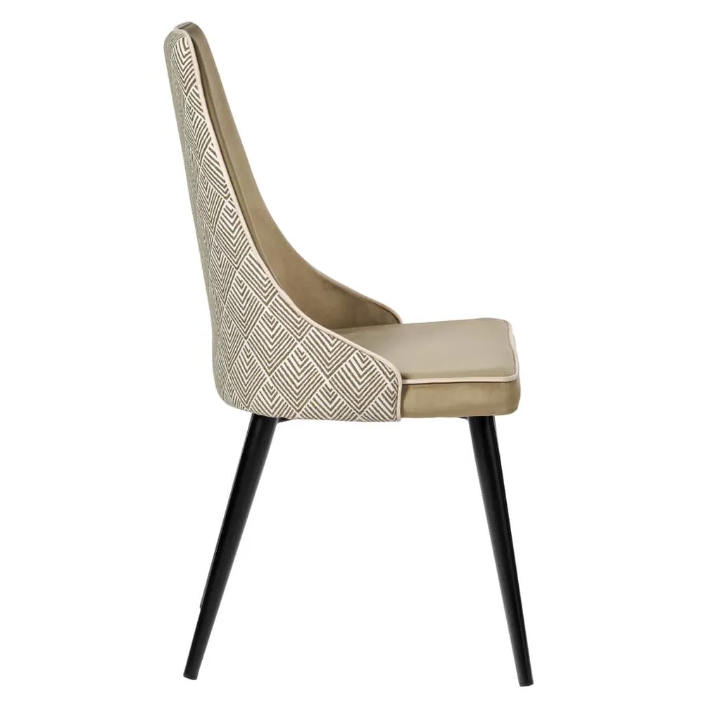 Стул Bradex Home Dave оливковый с жаккардом