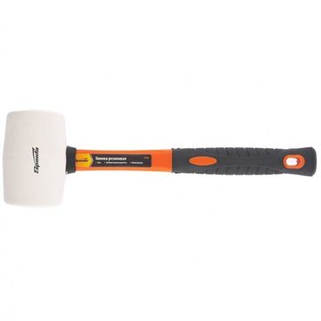 Резиновая киянка SPARTA 450 г, белая резина, фиберглассовая рукоятка 11129