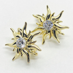 Ювелирные швензы с позолотой, размер 19*19 мм, цена за пару