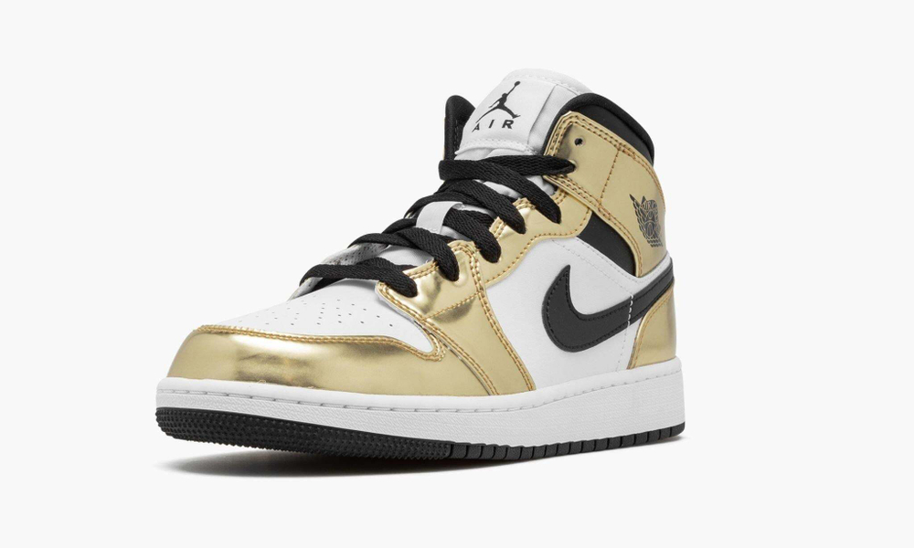 Air Jordan 1 Mid SE GS "Metallic Gold"