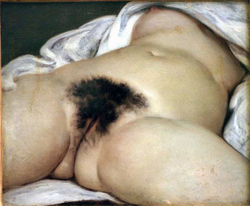 Густав Курбе. Происхождение мира. Время создания: 1865-66 гг. Размеры: 55Х46 см. Материал и техника: холст, масло. Местонахождение: Париж. Лувр. Стиль, направление, эпоха: реализм.