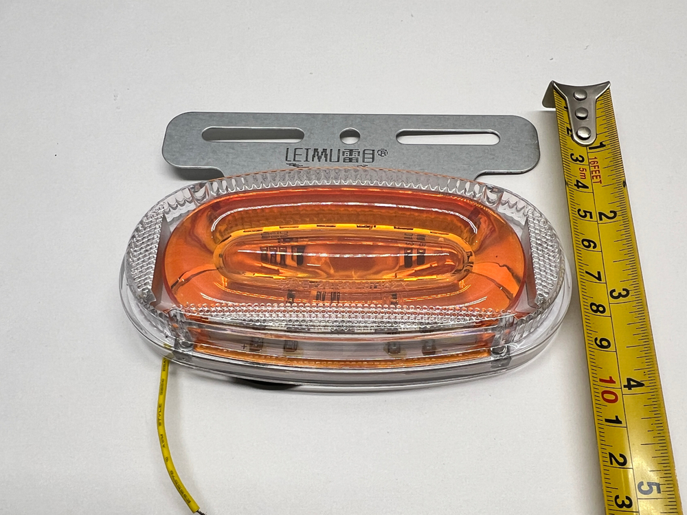 12V / Боковые Светодиодные габаритные фонари, 12 вольт, оранжевый, ОптиЛюм, LEIMU (за 1 шт.) -