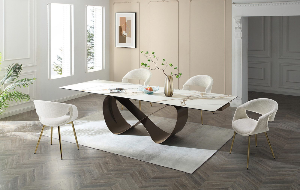 Стул JY1829Q-T белый IPD1859-1/золото