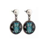 Серьги Clara Bijoux Совы A35536-16 BW