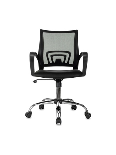 Компьютерное кресло Gigant черное, спинка сетка, крестовина хром, 150 кг GCH-16