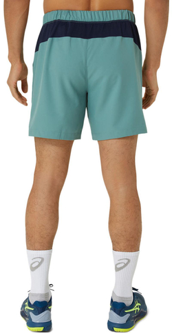 Мужские теннисные шорты Asics Court 7in - зеленый